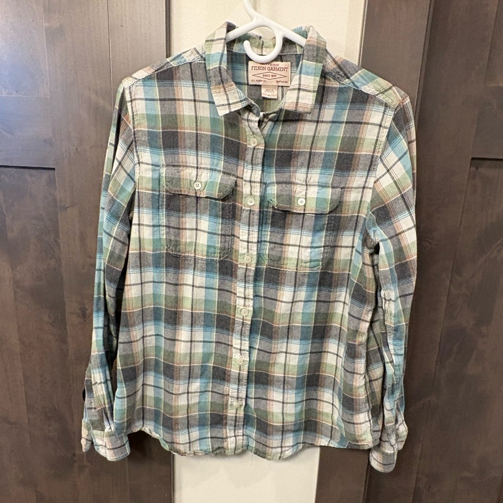 Filson Plaid Button-Up Shirt Women’s XL
